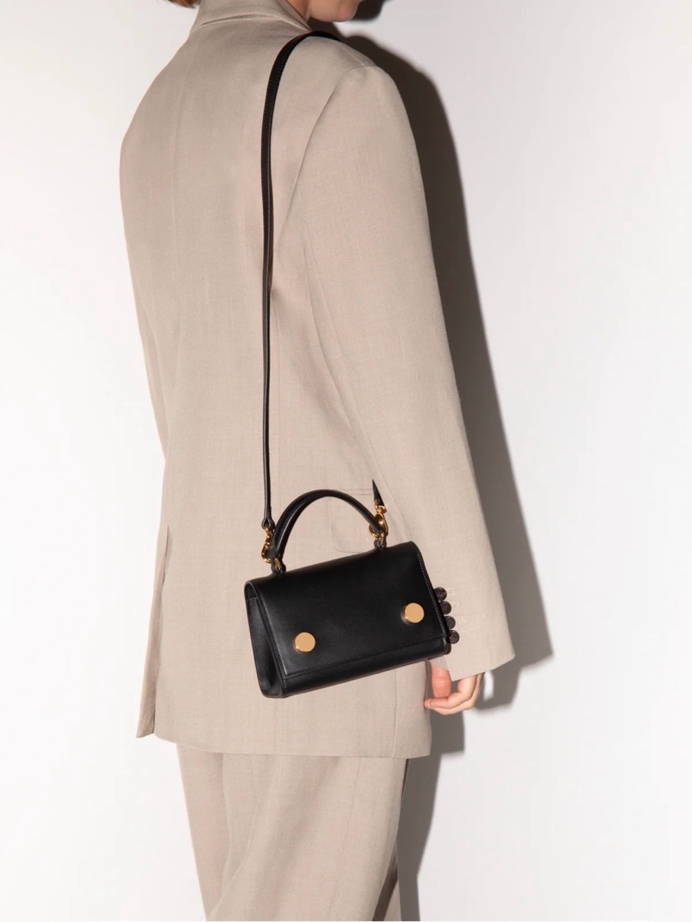 RSVP Paris Munchkin Black leather bag - Picture 4 of 16